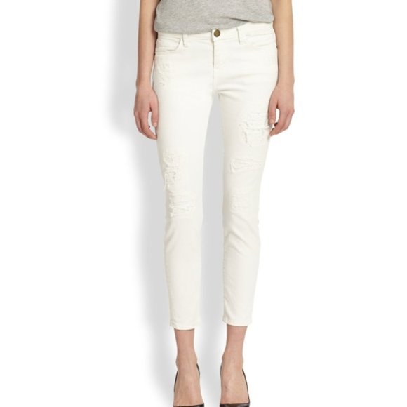 Current/Elliott Denim - Current Elliott The Stiletto Jeans Patch Repair